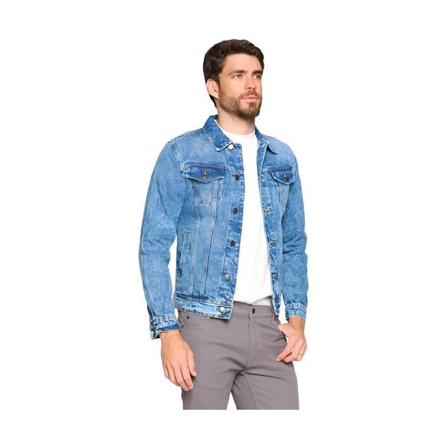 Blue Age stylish plus size denim jackets featuring a classic design and comfortable fit for men