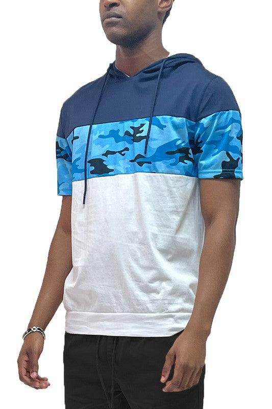Stylish red camo top for men with a modern design and comfortable fit