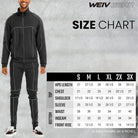 Men's stylish red track suit from VacationGrabs with zip-up jacket and fitted pants for activewear