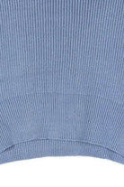 Lilou stylish ribbed knit ensemble featuring a soft blue fabric for a trendy look