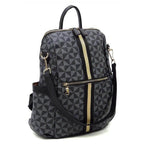 Fashion World stylish vacation backpack with geometric design and adjustable straps for travel convenience
