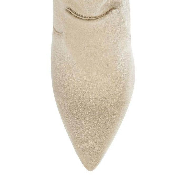 Rag Company stylish vacation boots in beige with a sleek pointed toe design for trendy summer outings