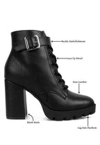 Rag Company stylish vacation boots featuring lace up detail and buckle embellishment