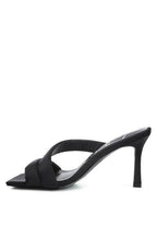 Rag Company stylish vacation heels in black with a sleek design and open toe for summer outings