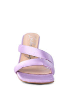 Rag Company stylish vacation heels in lavender with elegant strap design for trendy summer outings