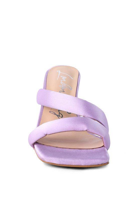 Rag Company stylish vacation heels in lavender with elegant strap design for trendy summer outings