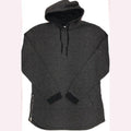 WEIV stylish vacation hoodie for men in gray with a comfortable fit and side zipper detail