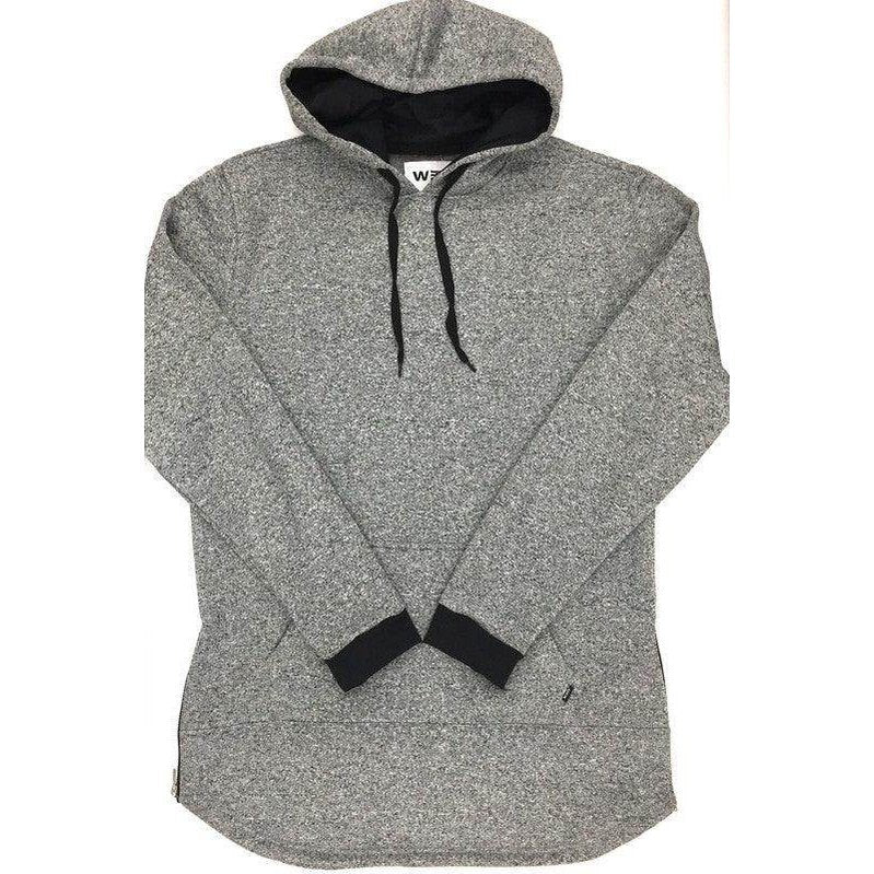 WEIV stylish vacation hoodie for men in grey with black accents and a comfortable fit