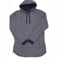 WEIV stylish vacation hoodie for men in navy blue with a comfortable fit and adjustable drawstring