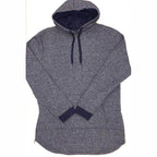 WEIV stylish vacation hoodie for men in navy blue with a comfortable fit and adjustable drawstring