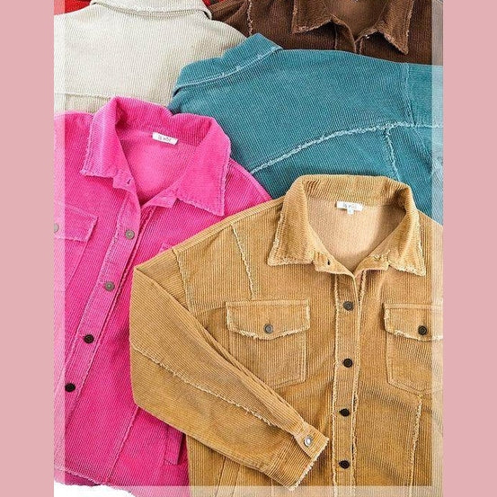 Colorful La Miel collection of stylish vacation jackets in various hues and styles