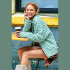 La Miel stylish vacation jackets in mint green, perfect for casual outings and travel