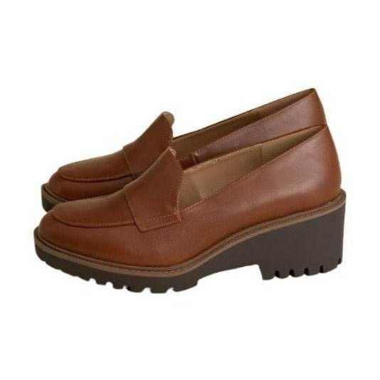 Fortune Dynamic stylish vacation loafers in brown with cushioned sole for comfortable wear