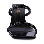 Rag Company stylish vacation sandals in black with braided straps for a chic summer look