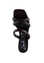 Rag Company stylish vacation sandals in brown with a trendy crisscross design for fashionable summer outings