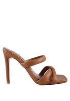 Rag Company stylish vacation sandals with cross-strap design and high heels for elegant summer looks