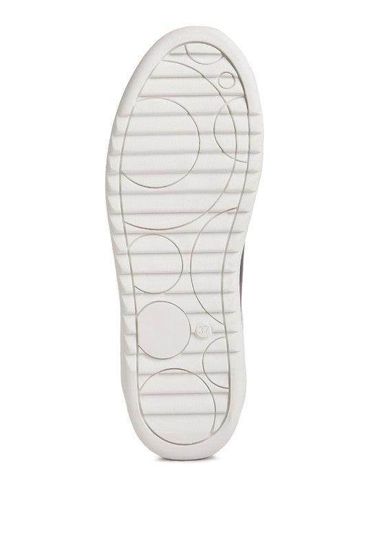 Sole of Rag Company stylish vacation sneakers with modern tread design for comfort and grip