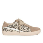 Let's See Style Stylish Vacation Sneakers Women in Beige and Leopard Print Design