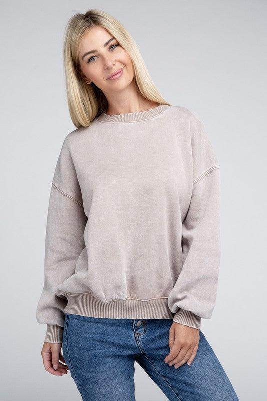 ZENANA Women's Stylish Vacation Sweater in Soft Tone, Perfect for Casual Outfits and Travel