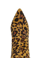 Rag Company stylish vegan leather footwear in leopard print with a pointed toe design