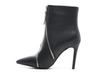 Rag Company stylish zipper ankle boots in black with pointed toes and high heels