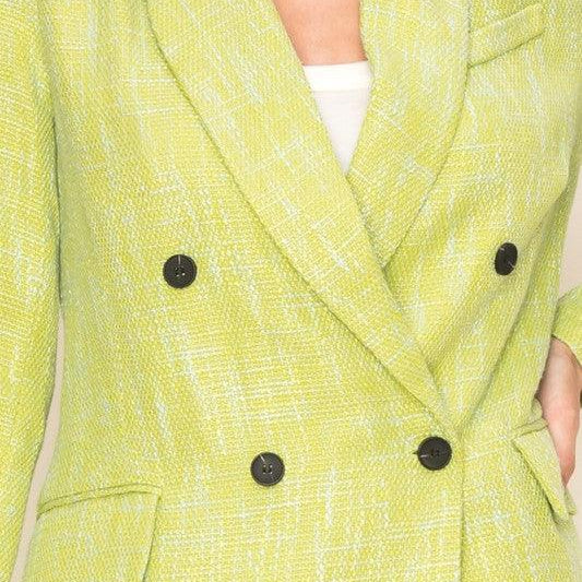 Women's Coats & Jackets Sugarplum Long-Sleeve Double-Breasted Blazer
