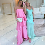 Women's pink and mint dresses for the summer, perfect for events