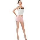Rag Company Women's Summer Fashion Denim Shorts in pink color, perfect for casual summer outfits