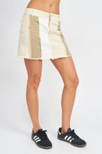 Emory Park women's summer fashion skirts in a trendy color block design for casual wear