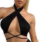 VacationGrabs Top Bandeau Push Up de Verano en Blanco