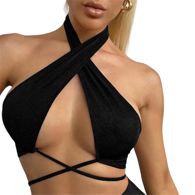VacationGrabs Summer Push Up Bandeau Top in White