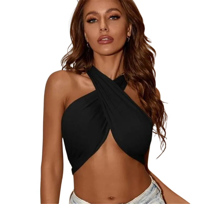 VacationGrabs Summer Push Up Bandeau Top in White