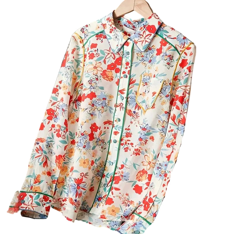 Women's floral summer top for women, lightweight material, casual wear
