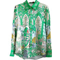 VacationGrabs women's green printed shirt, perfect summer tops for women