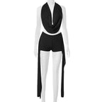 Black women's outfits set, perfect for summer wedding guests outfits