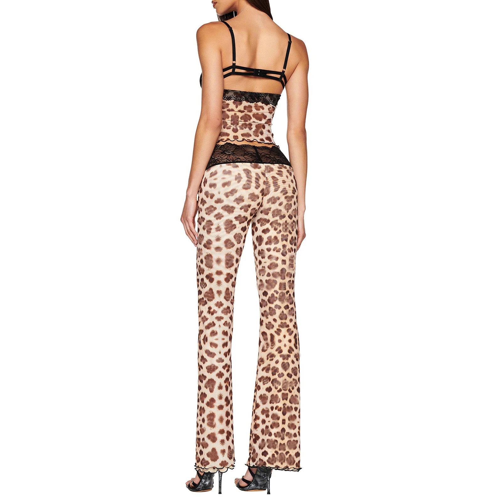 Women's leopard print outfit, lightweight material, summer wedding guests outfits