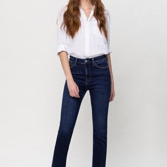Women's Jeans Super High Rise Stretch Slim Straight
