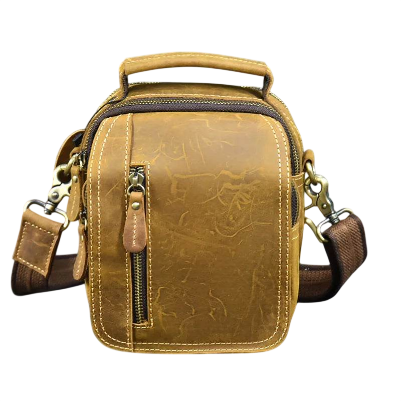 Super Quality Men’s Mini Shoulder Bag Genuine Leather Phone