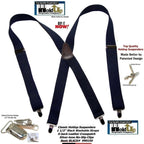 Men's classic Holdup suspenders in black, made from durable fabric for all-day comfort