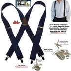 Men's Holdup suspenders, black, washable material, for casual and formal wear