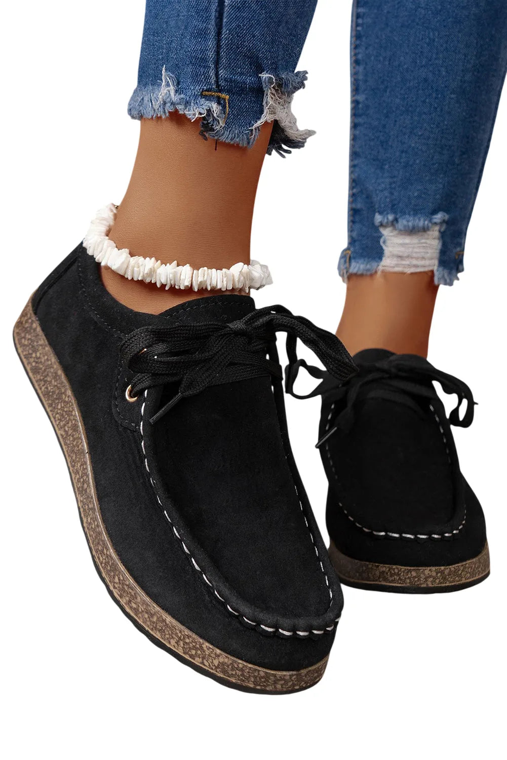 Sutton Thick Sole Lace-up Casual Shoes