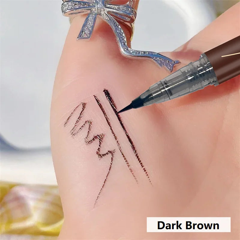 Dark brown ultra-fine eyebrow pencil waterproof for precise application