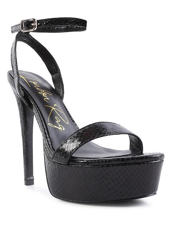 Women's Shoes - Heels Sweetheart Croc Platform High Heeled Sandals