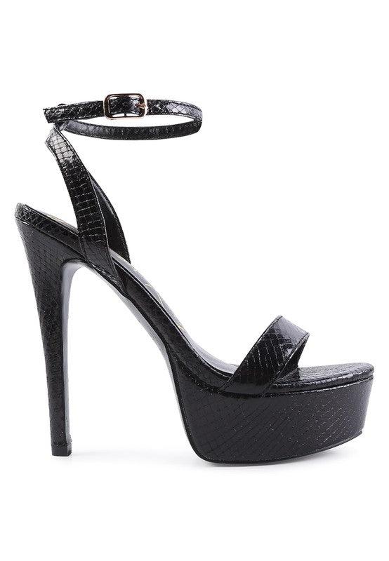 Women's Shoes - Heels Sweetheart Croc Platform High Heeled Sandals