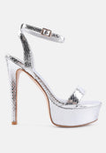 Queen Bee Rhinestone Heeled Sandals