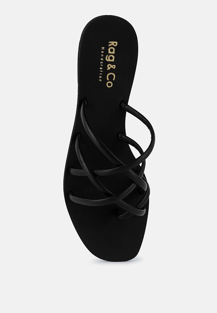 Sweetin Strappy Flat Slip On Sandals