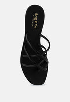 Sweetin Strappy Flat Slip On Sandals