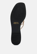 Sweetin Strappy Flat Slip On Sandals