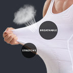 Men's breathable compression wear, stretchy fabric for active use