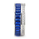 Stylish synthetic gemstone ring for women featuring blue gemstones and sparkling accents